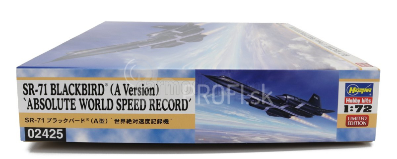 Hasegawa Lockheed martin Vojenské lietadlo Sr-71 A verzia Blackbird 1968 1:72 /