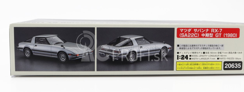 Hasegawa Mazda Savanna Rx-7 Sa22c Stredná verzia Gt 1980 1:24 /