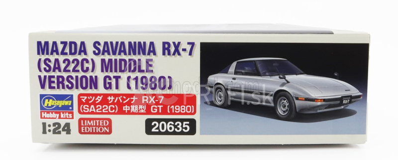 Hasegawa Mazda Savanna Rx-7 Sa22c Stredná verzia Gt 1980 1:24 /