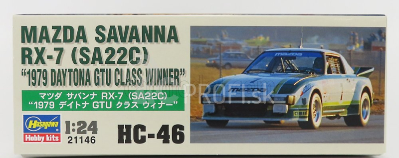 Hasegawa Mazda Savanna Rx7 (sa22c) N 7 Winner Gtu Class Daytona 1979 1:24 /