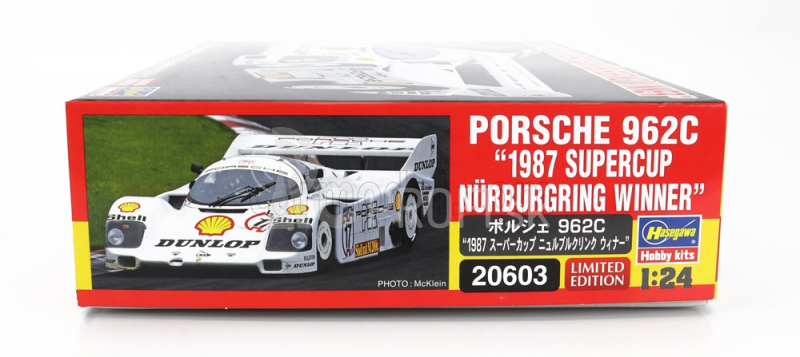 Hasegawa Porsche 962c Dunlop N 17 Winner Supercup Nurburgring 1987 H.j.stuck 1:24 /