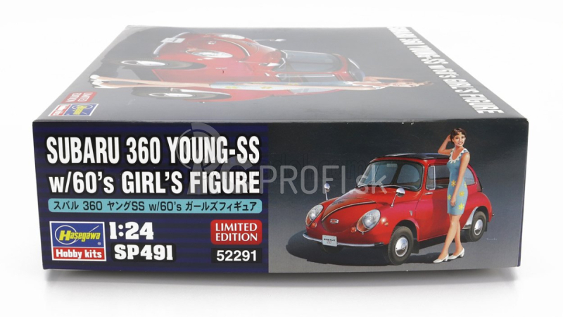 Hasegawa Subaru 360 Young-ss s figúrkou dievčaťa 1958 1:24 /