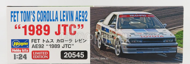 Hasegawa Toyota Corolla Levin (ae92) N 6 Jtc Sezóna 1989 1:24 /