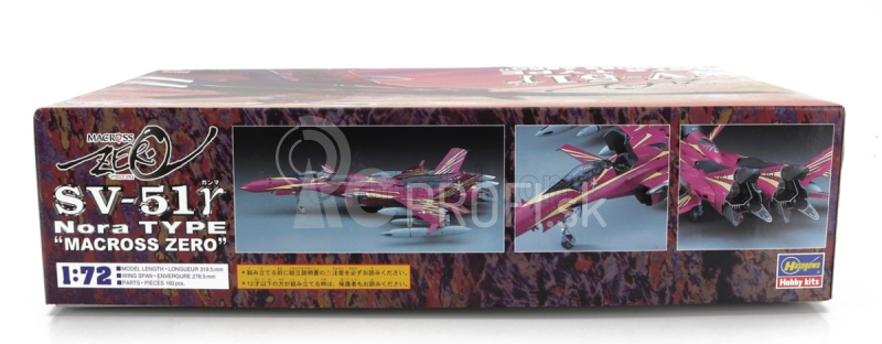 Hasegawa Tv series Sv-51y Nora Type Advance Variable Fighter Airplane Macross Zero 1:72 /