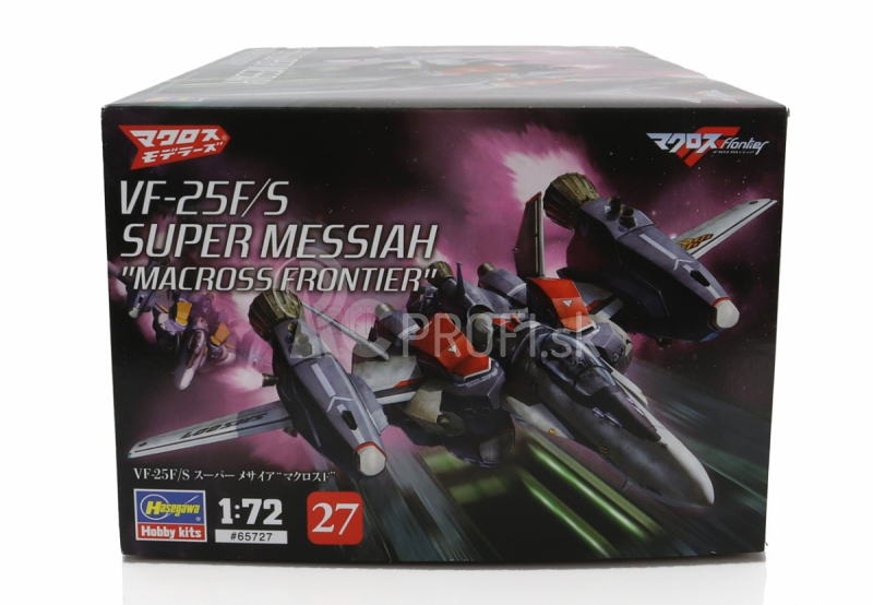 Hasegawa Tv series Vf-25f/s Super Messiah Robot Advance Variabilné stíhacie lietadlo Macross Frontier 1:72 /