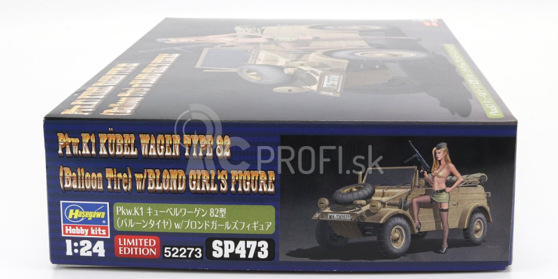 Hasegawa Volkswagen Type 82 Cabriolet Open Military 1940 1:24 /