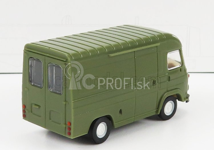 Herný model Alfa romeo F20 Van 1969 1:87 Military Green