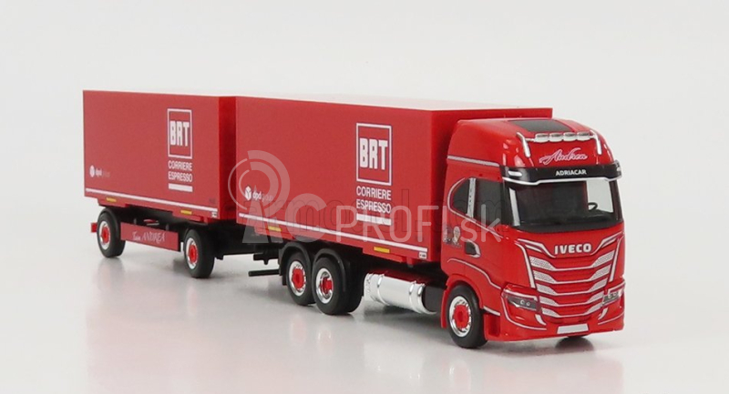 Herpa Iveco fiat S-way Truck Brt Corriere Espresso 2022 1:87 červená