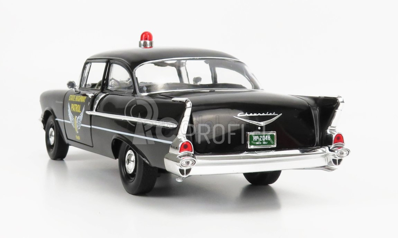 Highway61 Chevrolet 150 Sedan Ohio State Patrol Police 1957 1:18 čierna