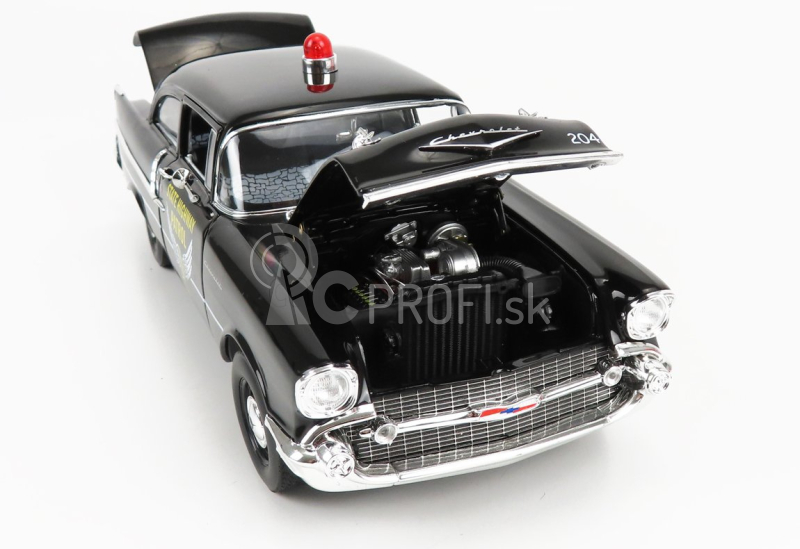 Highway61 Chevrolet 150 Sedan Ohio State Patrol Police 1957 1:18 čierna