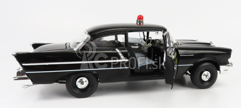 Highway61 Chevrolet 150 Sedan Ohio State Patrol Police 1957 1:18 čierna