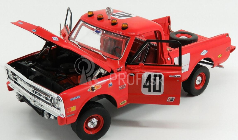 Highway61 Chevrolet C-10 350 N 40 Pick-up Baja 1969 1:18 Červená