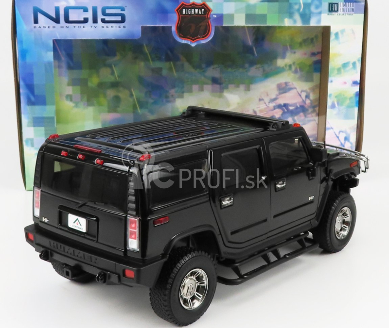 Highway61 Hummer H2 Police 2006- Ncis 1:18 Tmavo šedá