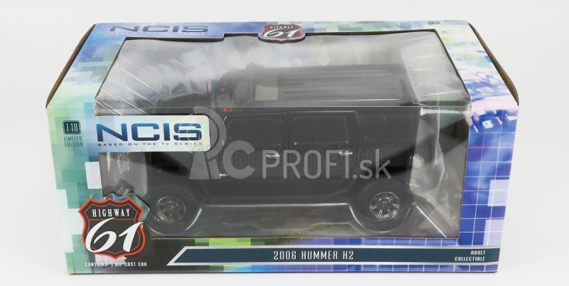 Highway61 Hummer H2 Police 2006- Ncis 1:18 Tmavo šedá