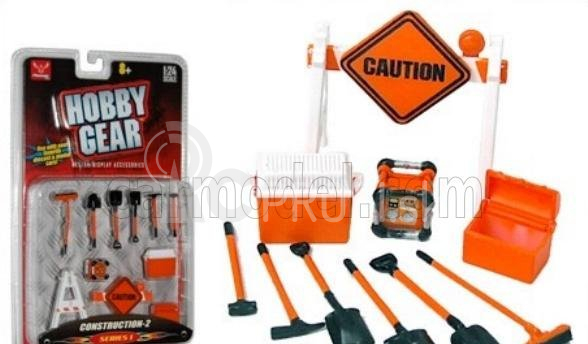 Hobby gear Sada príslušenstva Costruzioni Edili - Stavebné konštrukcie 1:24 Orange Black