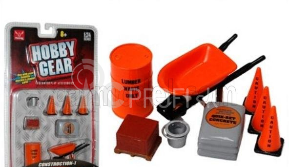 Hobby gear Sada príslušenstva Costruzioni Edili - Stavebné konštrukcie Zone 1:24 Orange Grey