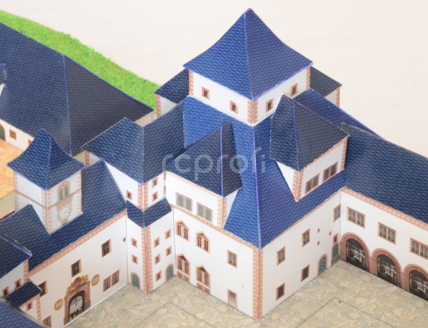 Hrad Augustusburg - papierový model 1:300