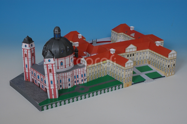 Hrad Jaroměřice n. Rokytnou - papierový model 1:350