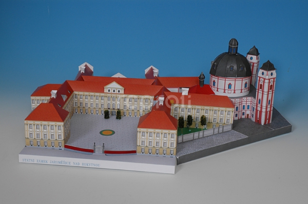 Hrad Jaroměřice n. Rokytnou - papierový model 1:350