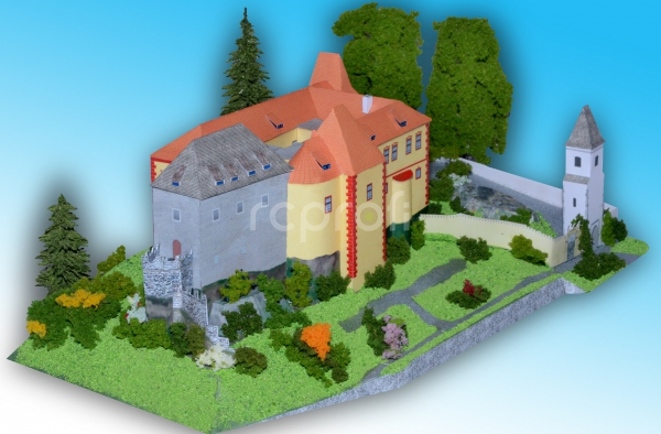 Hrad Kámen pri Pacove - papierový model 1:250