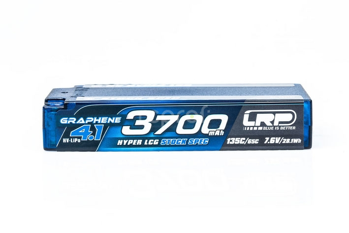 HV LCG Stock Spec GRAPHENE-4.1 3700mAh Hardcase Battery - 7.6V LiPo - 135C/65C