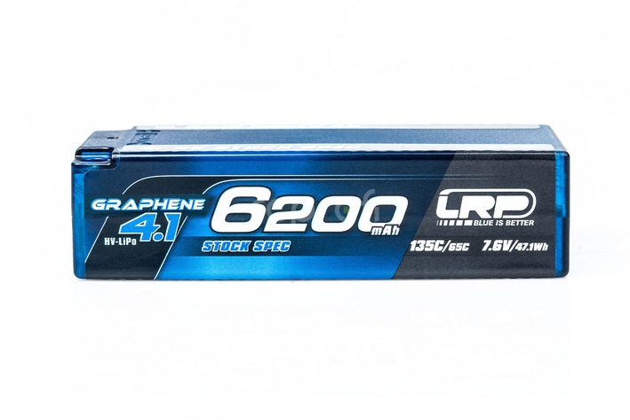 HV Stock Spec Shorty GRAPHENE-4.1 6200mAh Hardcase Akku - 7.6V LiPo - 135C/65C