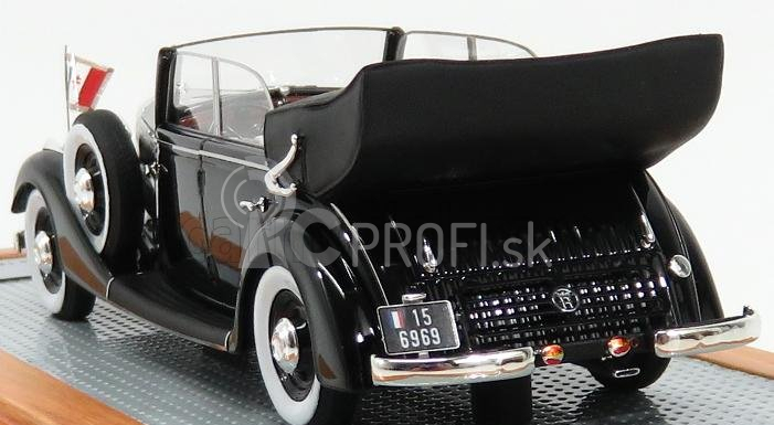 Ilario-model Horch 830bl Cabriolet Open 1936 - Generál De Gaulle 1:43 Black