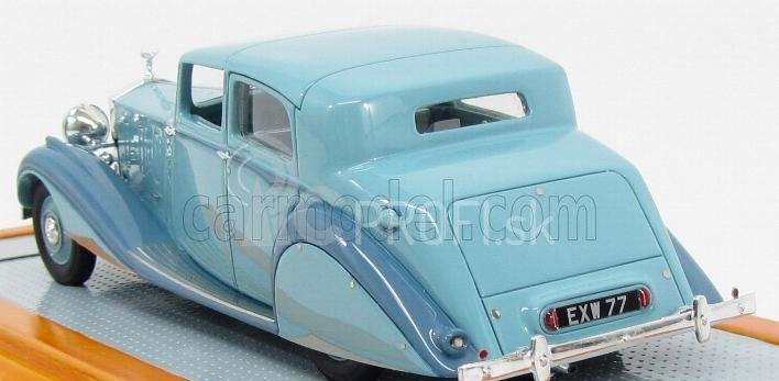 Ilario-model Rolls royce Piii 3cp200 Sedanca De Ville Hooper 1938 1:43 2 Tones Blue