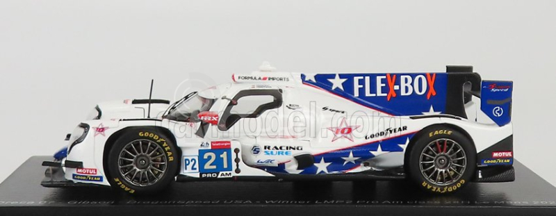 Iskra-model Oreca Gibson 07 Gk428 4.2l V8 Team Dragonspeed Usa N 21 24h Le Mans 2021 H.hedman - B.hanley - J.p.montoya 1:43 Biela Svetlo Modrá