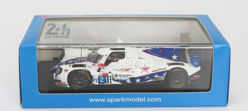 Iskra-model Oreca Gibson 07 Gk428 4.2l V8 Team Dragonspeed Usa N 21 24h Le Mans 2021 H.hedman - B.hanley - J.p.montoya 1:43 Biela Svetlo Modrá