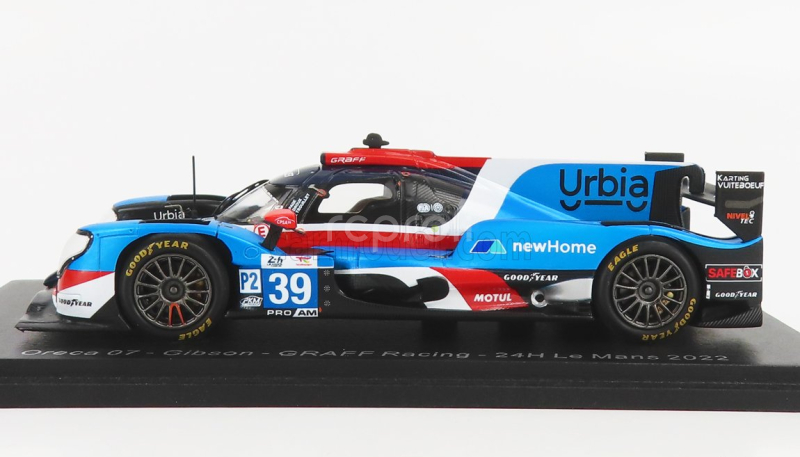 Iskra-model Oreca Gibson 07 Gk428 4.2l V8 Team Graff Racing N 39 24h Le Mans 2022 E.trouillet - S.page - D.droux 1:43 Svetlo modrá červená biela