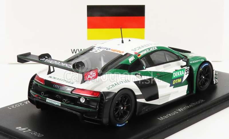 Iskrový model Audi R8 Lms Gt3 Team Abt Sportline N 99 Dtm Nurburgring 2021 M.winkelhock 1:43 Green White