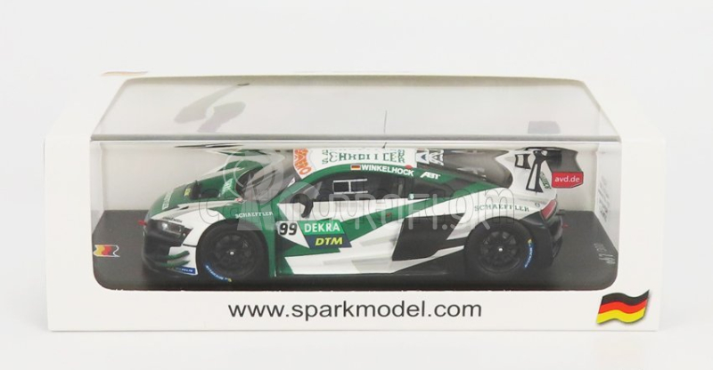 Iskrový model Audi R8 Lms Gt3 Team Abt Sportline N 99 Dtm Nurburgring 2021 M.winkelhock 1:43 Green White