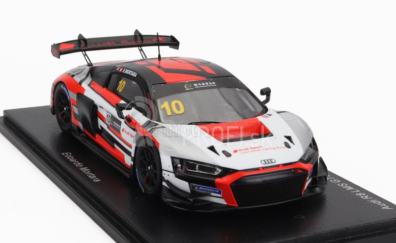 Iskrový model Audi R8 Lms Gt3 Team Audi Sport Asia Absolute N 10 2nd Gt Cup Macau 2022 E.mortara 1:43 White Red