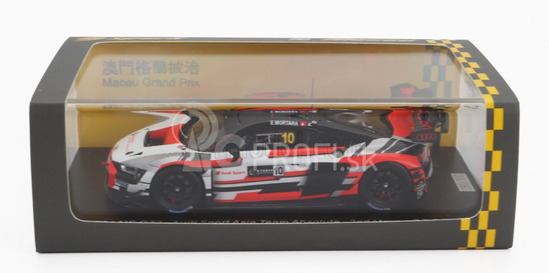 Iskrový model Audi R8 Lms Gt3 Team Audi Sport Asia Absolute N 10 2nd Gt Cup Macau 2022 E.mortara 1:43 White Red