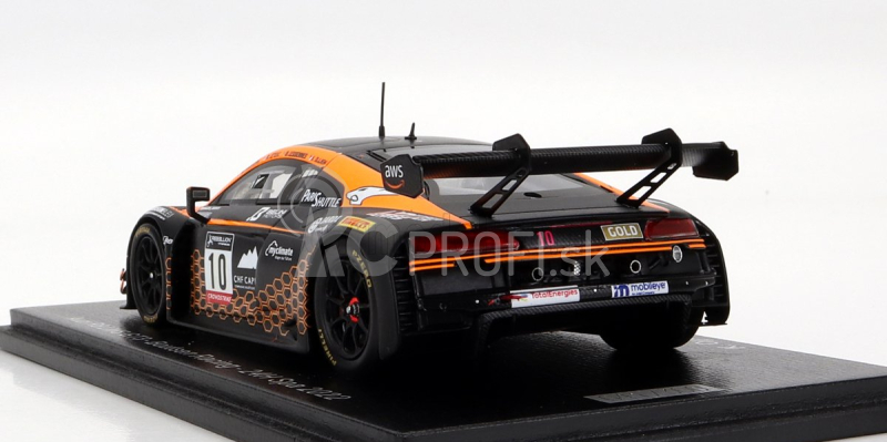 Iskrový model Audi R8 Lms Gt3 Team Boutsen Racing N 10 24h Spa 2022 K.ojjeh - B.lessennes - A.leclerc - A.eteki 1:43 Orange Black