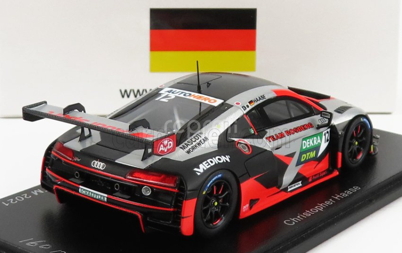 Iskrový model Audi R8 Lms Gt3 Team Rosberg N 12 Dtm Nurburgring 2021 C.haase 1:43 Red Silver Black