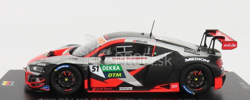 Iskrový model Audi R8 Lms Gt3 Team Rosberg N 51 Dtm Sezóna 2021 N.muller 1:43 Silver Red