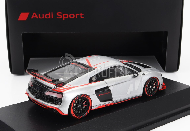 Iskrový model Audi R8 Lms Gt4 Team Audi Sport N 0 Presentation 2023 1:43 Silver Red Black