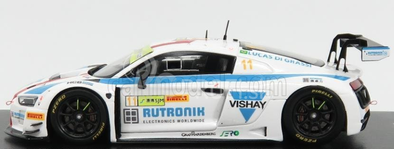 Iskrový model Audi R8 Lms Team Hcb Rutroni Racing N 11 Fia World Gt Cup Macau 2017 L.di Grassi 1:43 White