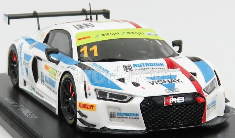 Iskrový model Audi R8 Lms Team Hcb Rutroni Racing N 11 Fia World Gt Cup Macau 2017 L.di Grassi 1:43 White