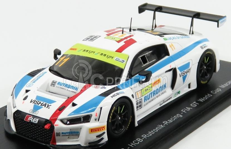 Iskrový model Audi R8 Lms Team Hcb Rutroni Racing N 11 Fia World Gt Cup Macau 2017 L.di Grassi 1:43 White