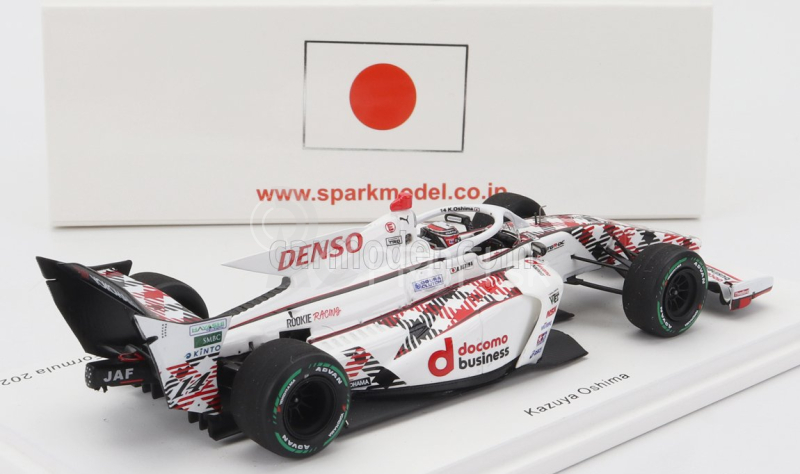 Iskrový model Dallara Sf23 Toyota Trd01f Team Denso Rookie Racing N 14 Super Formula Season 2023 Kazuya Oshima 1:43 White Red Black