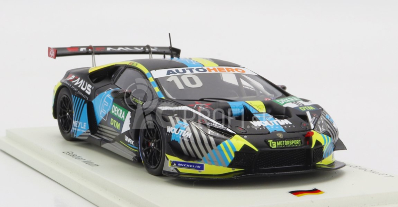 Iskrový model Lamborghini Huracan Gt3 Evo Team T3 Motorsport N 10 Dtm Sezóna 2021 E.muth 1:43 Black Yellow