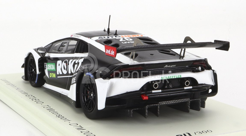 Iskrový model Lamborghini Huracan Gt3 Evo Team T3 Motorsport N 26 Dtm Sezóna 2021 E.hawkey 1:43 Biela Čierna