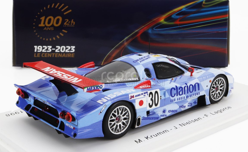 Iskrový model Nissan R390 Gt1 3.5l Turbo Team Nissan Motorsport N 30 24h Le Mans 1998 M.krumm - J.nielsen - F.lagorce 1:43 Light Blue White