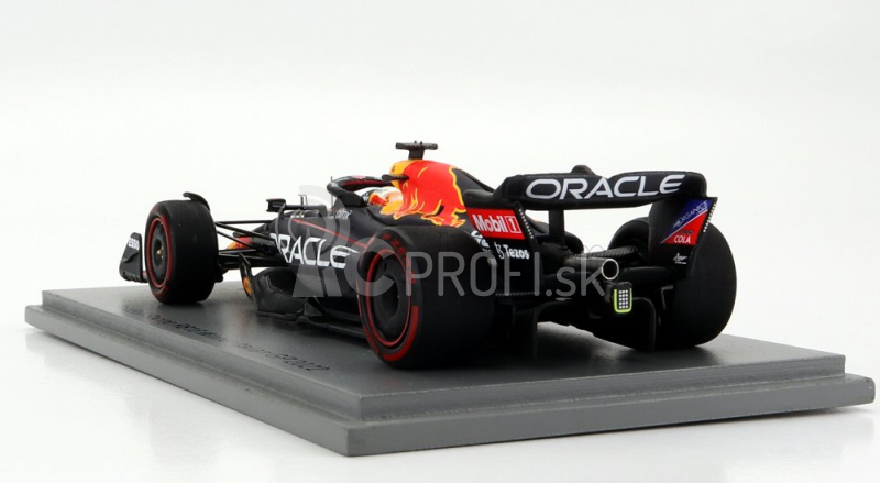 Iskrový model Red bull F1 Rb18 Team Oracle Red Bull Racing N 1 Winner Monza Italy Gp World Champion 2022 Max Verstappen 1:43 Matná modrá žltá červená