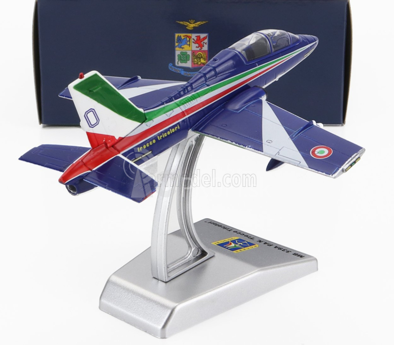 Italeri Aermacchi Mb339a Livrea 2023 N 0 Frecce Tricolori - 313. Gruppo Addestramento Acrobatico Taliansko 1:100 Modrá biela