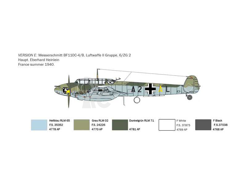 Italeri Bf-110 C3/C4 Zerstörer (1:72)