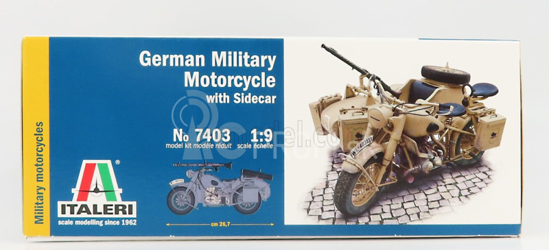 Italeri BMW R75 s postranným vozíkom Nemecká armáda 1941 1:9 /